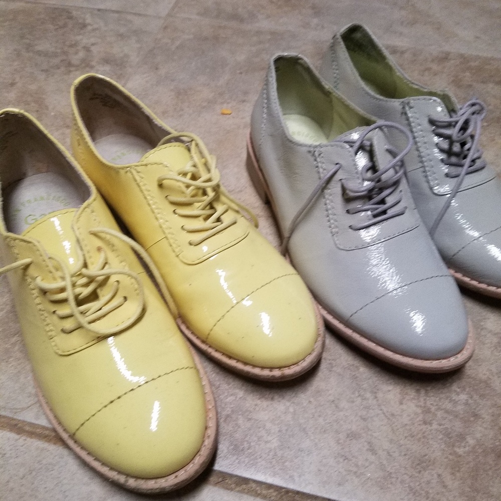 Shoes gap oxford size 59 grey and yellow)